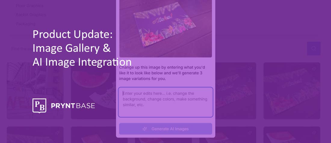 Pryntbase Product Update – StockMagic Image Gallery & AI