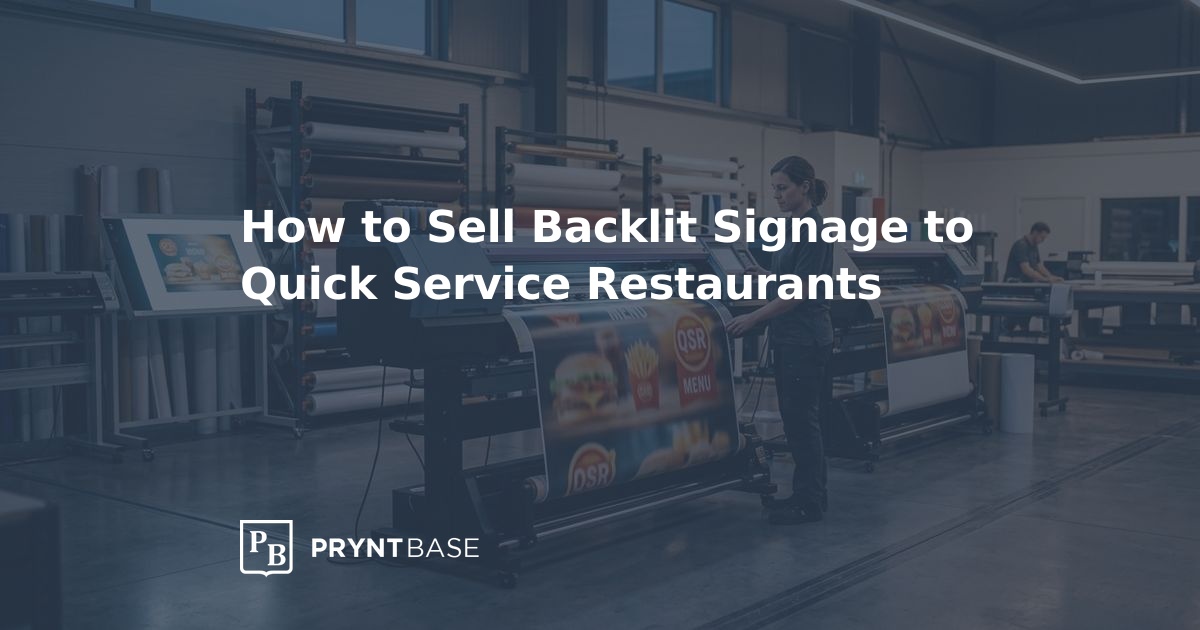 How to Sell Backlit Signage to Quick Service Restaurants
