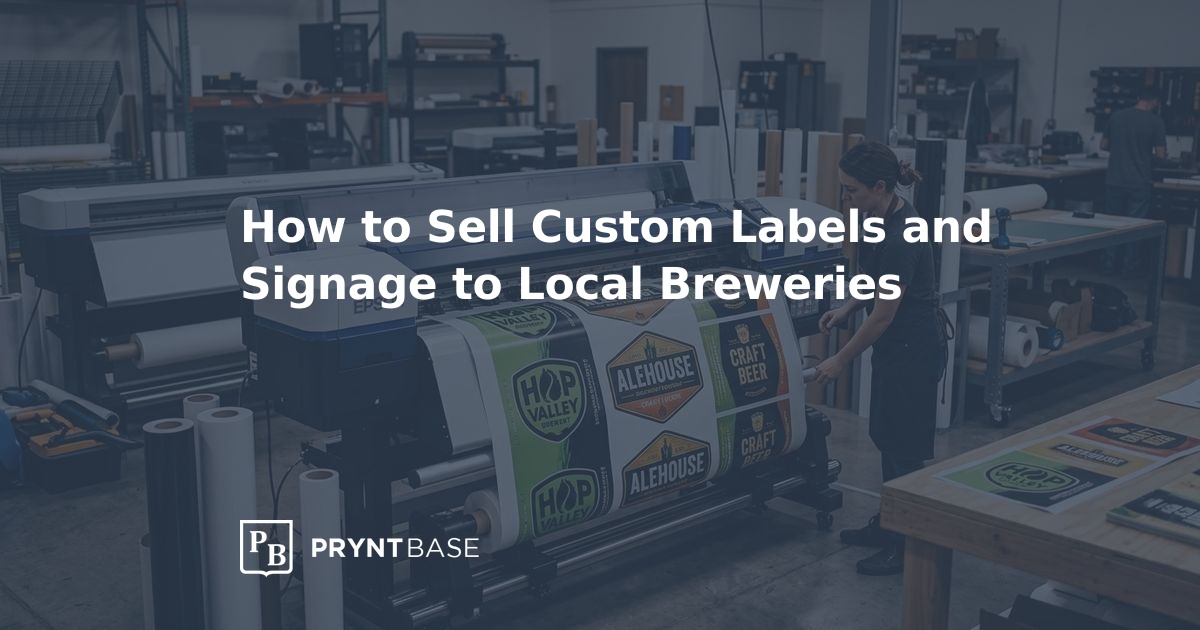 How to Sell Labels & Signage to Local Breweries | Pryntbase