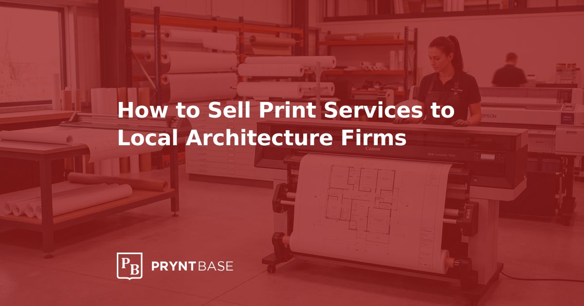 How to Sell Print to Local Architecture Firms | Pryntbase