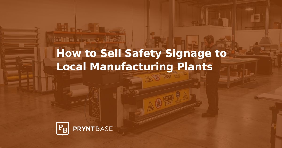 How to Sell Safety Signage to Manufacturers | Pryntbase
