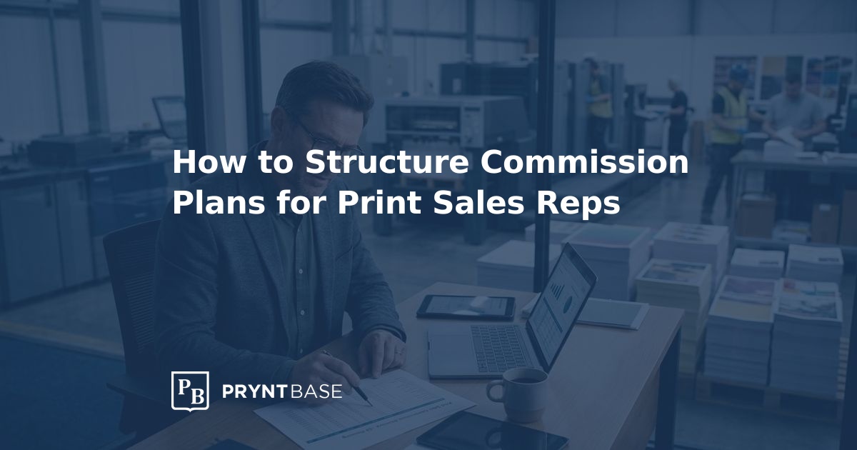 How to Structure Print Sales Commission Plans | Pryntbase