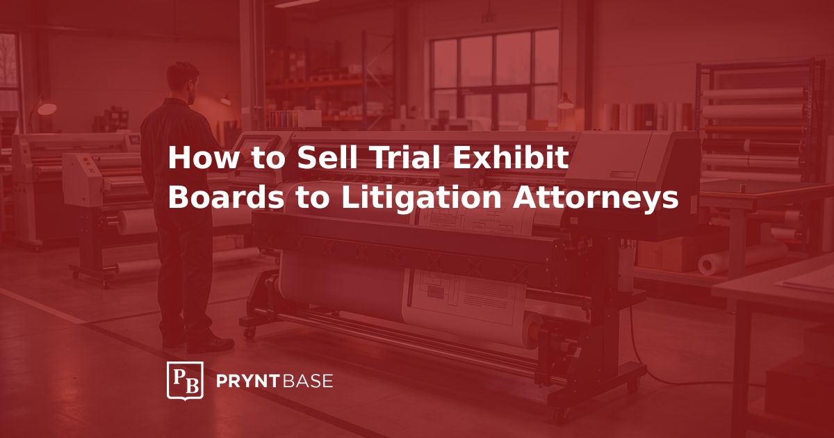 How to Sell Trial Exhibit Boards to Litigation Attorneys