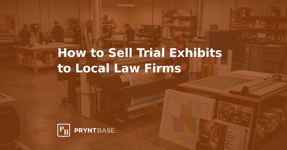 Selling Trial Exhibits to Law Firms: A Guide | Pryntbase